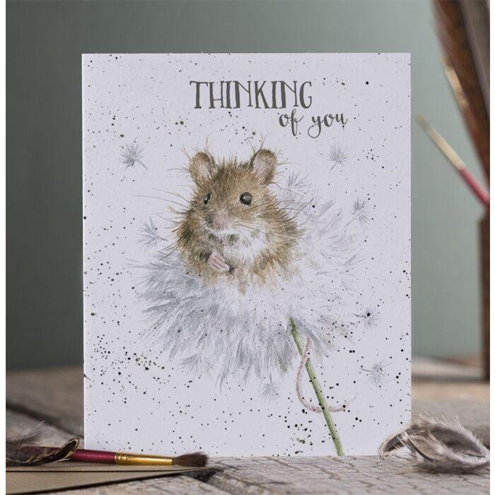 Wrendale Designs "Dandelion" Mouse Thinking of You Card